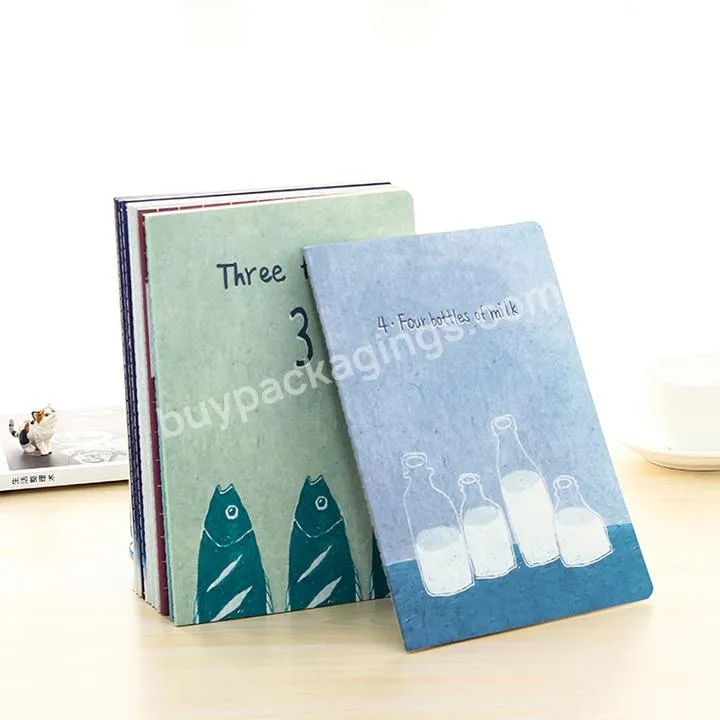 Customizable Journal Note Books Diary Softcover School Supplier Handbooks A5 Kraft Notebook For Students