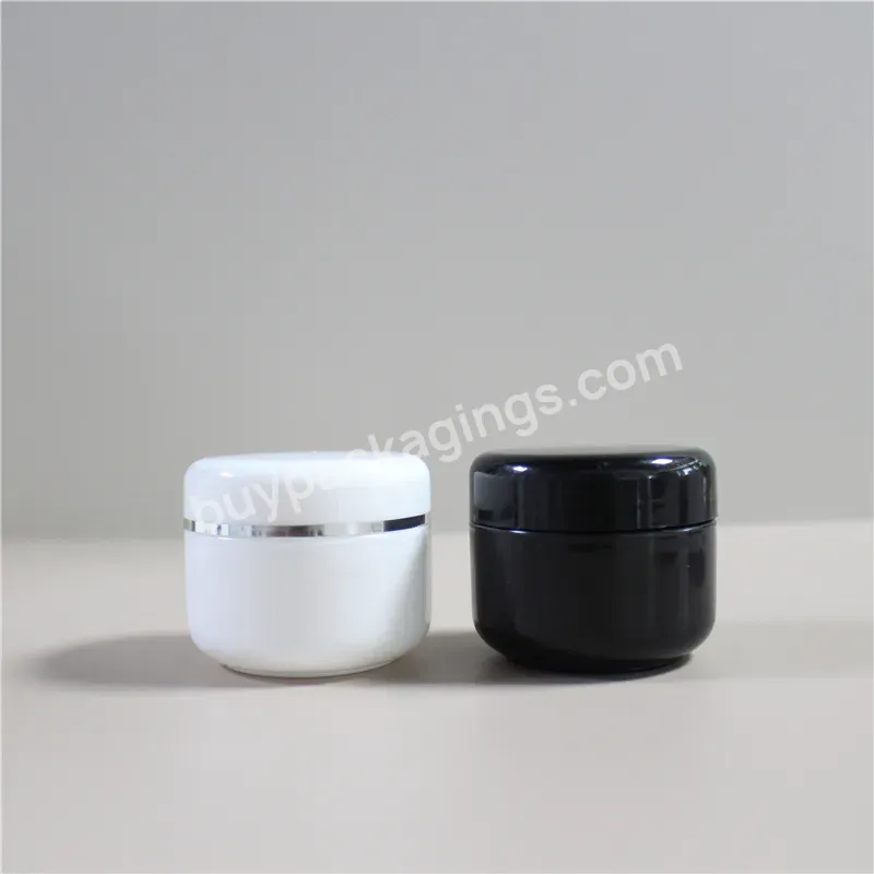 Customizable Logo 10g 15g 20g Thick Wall White Cosmetic Cream Pp Jar With White Lid 10 15 20 Ml For Skin Care