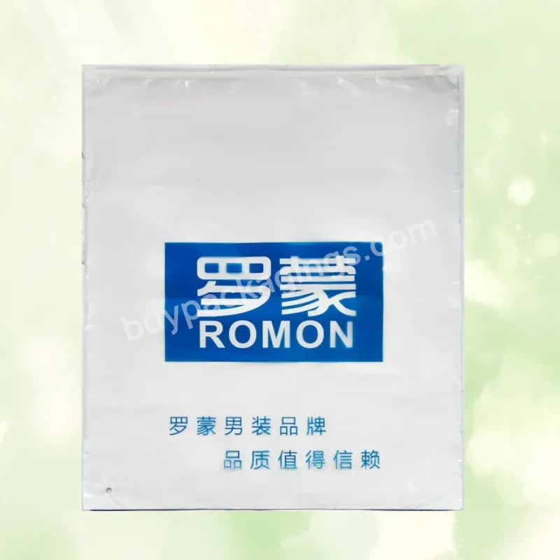 Customizable Logo Polyethylene Plastic Packaging Bag Frosted And Reclosable Zipper Bag