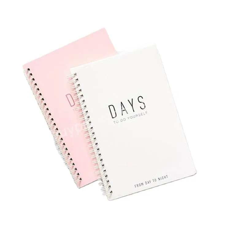 Customizable Printing Softcover Planner Daily Note Books Cheap Spiral Binding A5 Notebook Printing