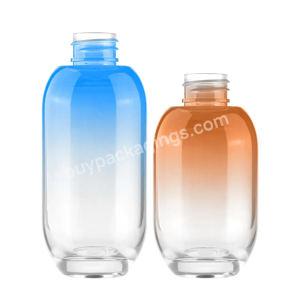 Customize 160ml 50ml Pet Blue Orange Cosmetic Lotion Container Skin Care Moisturizer Serum Lotion Bottle