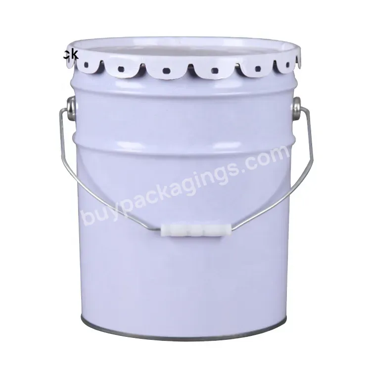 Customize 5 Gallon Bucket Metal Tin Bucket 19 Liter Paint Pail 19 Liter Solvent Keg With Handle And Lug Lid