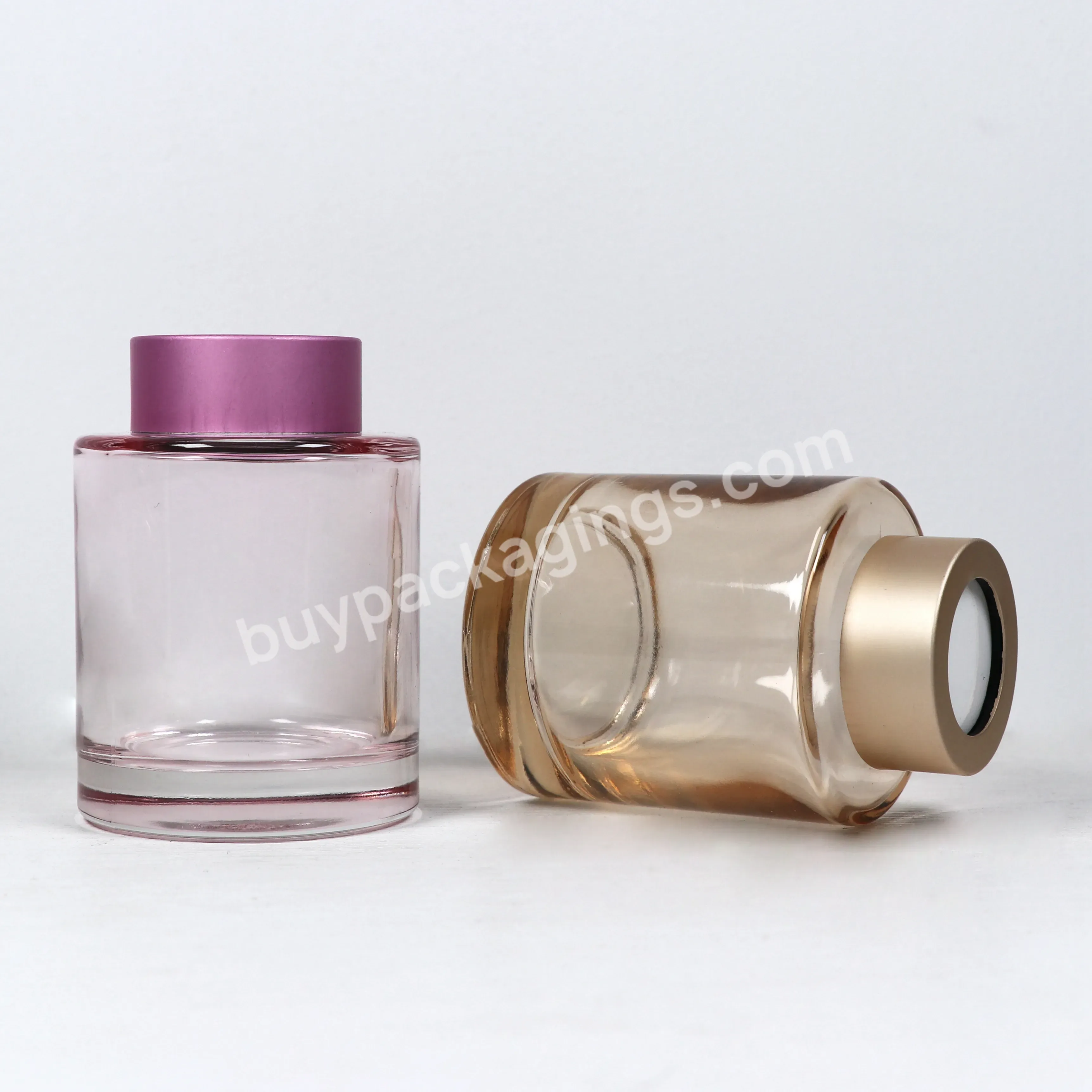 Customize 50ml 100ml 150ml 200ml Luxury Glass Reed Diffuser Bottle With Cap With Box