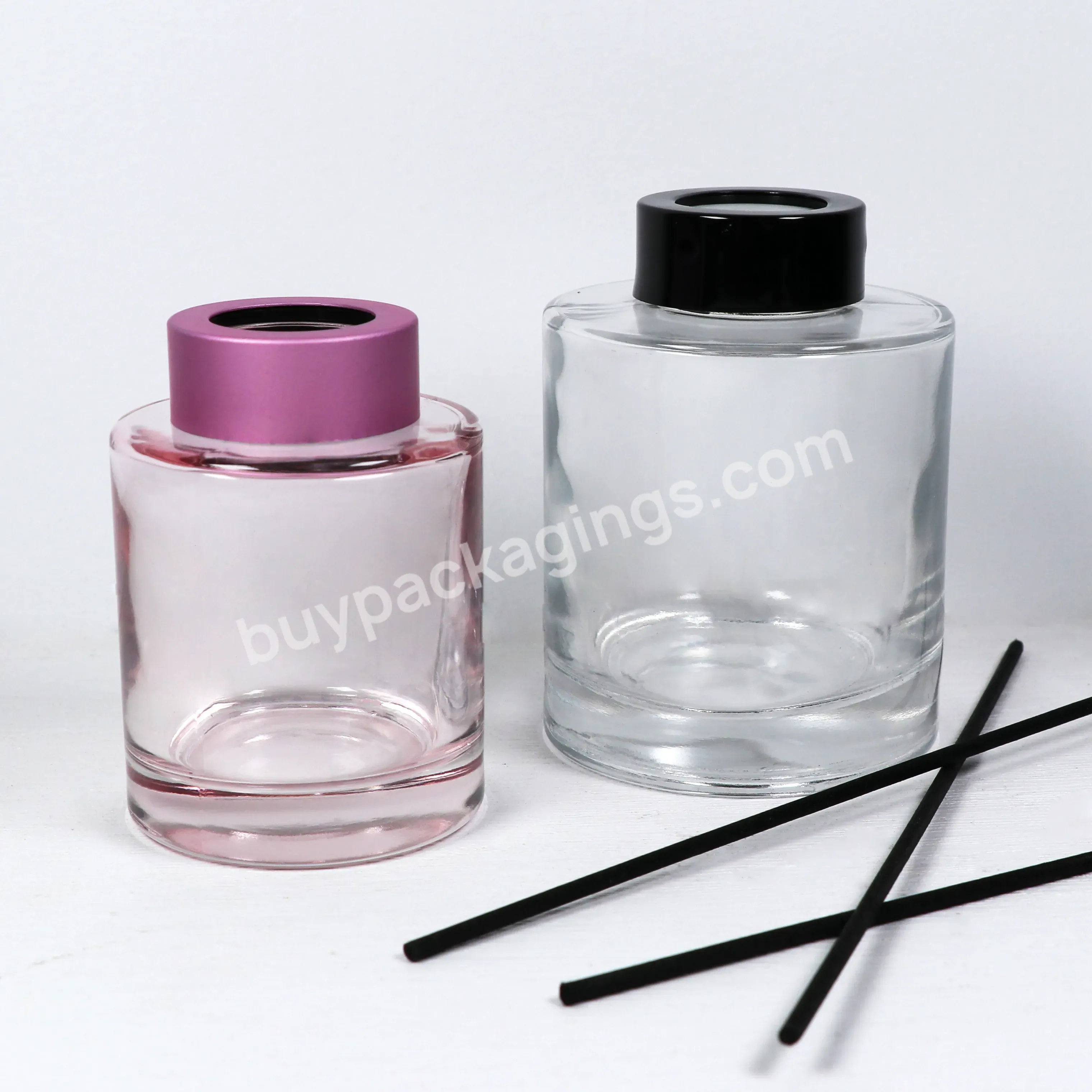 Customize 50ml 100ml 150ml 200ml Luxury Glass Reed Diffuser Bottle With Cap With Box