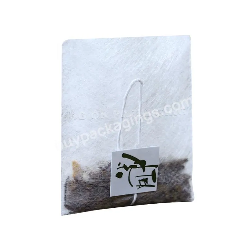 Customize Biodegradable Filter Bags Cotton Draw Strings Eco Disposable Tea Infuser Natural Empty Tea Bag