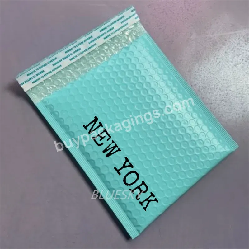 Customize Blue Mailer Strong Adhesive Air Bags Packing Mailing Bubble Padded Envelopes For Jewelry Packaging