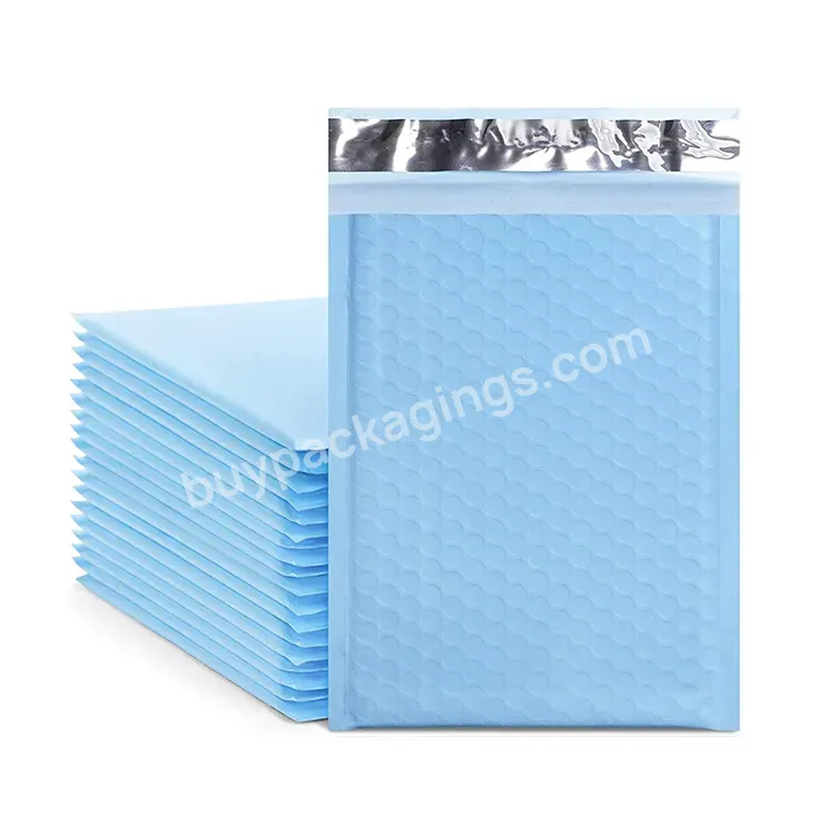 Customize Bubble Mailing Bag High Quality Polymailer Colored Bubble Mailer Postage Shopping Bags Blue Packaging Wrapped Logo Bag