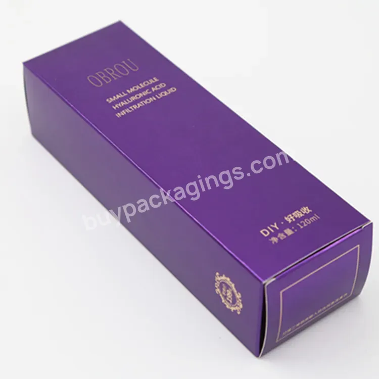 Customize Cardboard Paper Boxes Essential Oil Dropper Bottle Box For Skincare Packaging