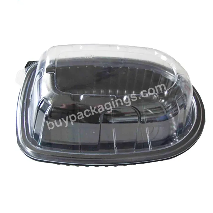 Customize Disposable Plastic Large Microwave Pp Takeaway Deli Roast Chicken Box With Lid