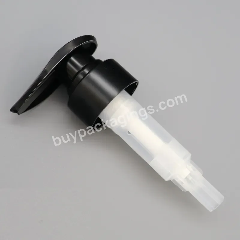 Customize Eco Friendly Liquid Soap Non Spill Dispenser Plastic Bottle Pump Pp Plastic Black Lotion Pump