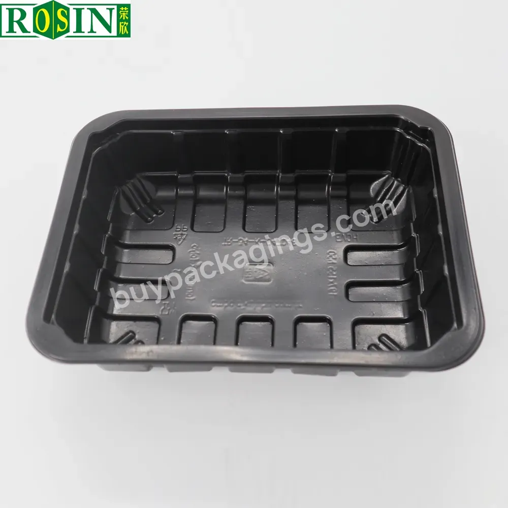 Customize Food Grade Disposable Pp Pet Plastic Tray For Meat Packaging Meat Display Tray For Refrigerated Product