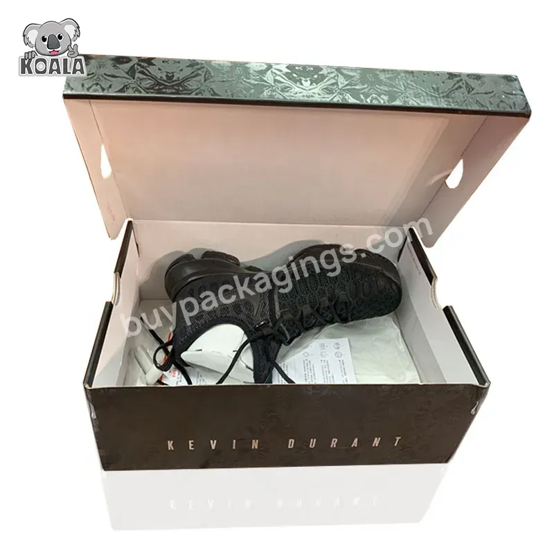 Customize Hot Sale Good Quality Flat Pack Diecut Corrugated Sneaker Shoe Box