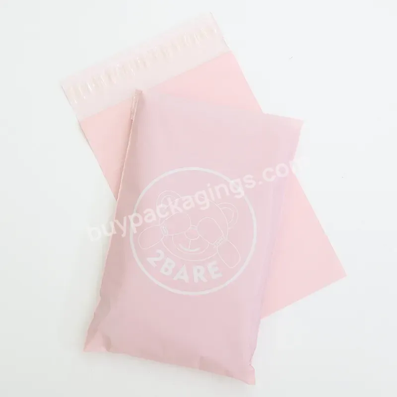 Customize Ladies' Favorite Cute Pink Plastic Mailing Bag For Jumpsuit Dress