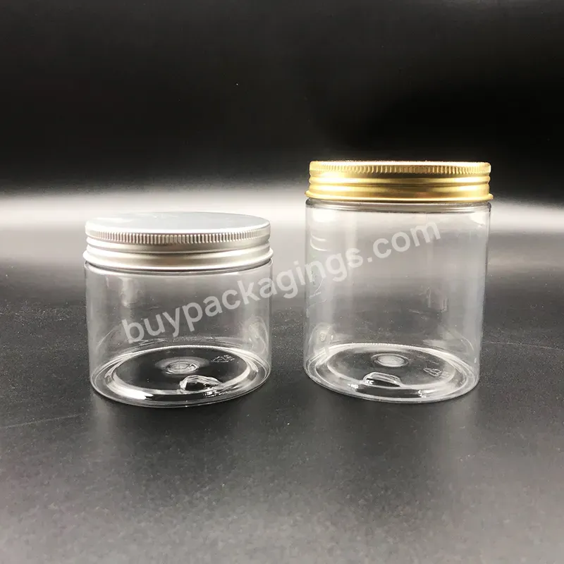 Customize Luxury 60ml 200ml 250ml 400ml 500ml Biodegradable Frosted Clear Pink Plastic Cosmetic Jar With Lids