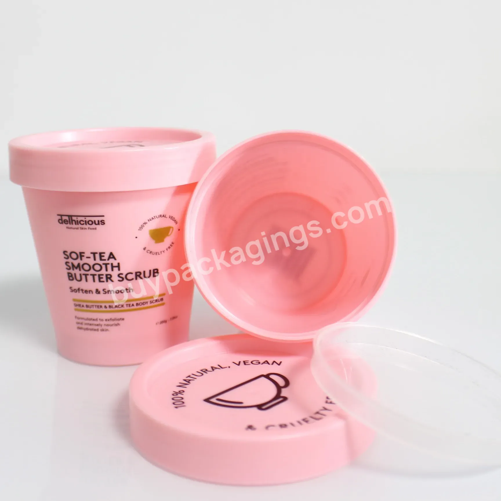 Customize Luxury Empty 50 Ml 100ml 150ml 200ml 250ml Screw Top Pp Plastic Pet Cosmetic Cream Containers Jar