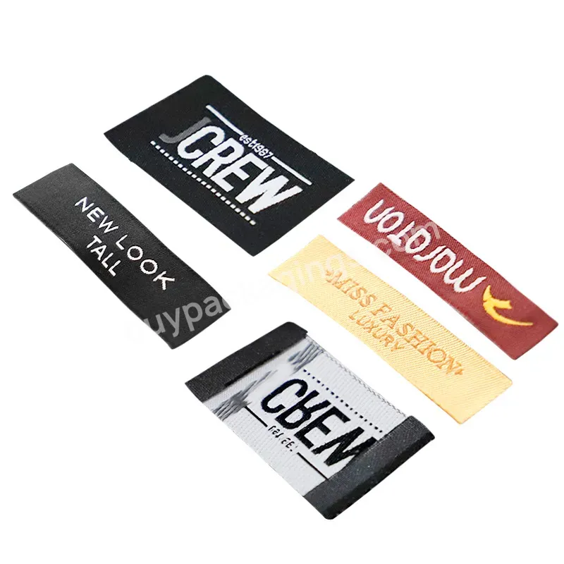 Customize Luxury Washable Clothing Woven Label Sewing Label Garment Neck Label