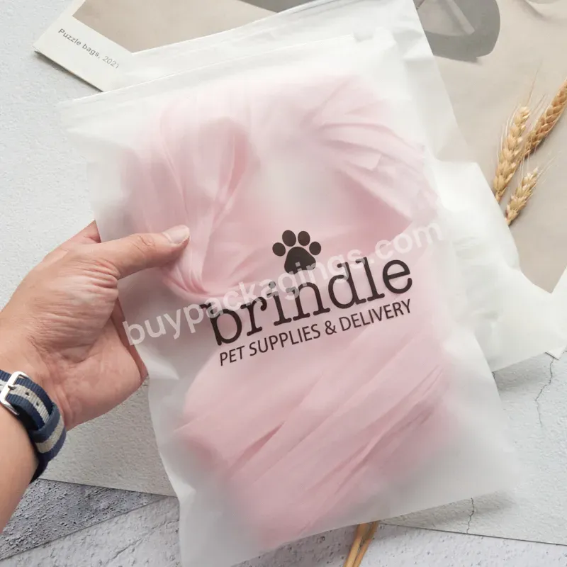 Customize Personality Logo Clear Zipper Plastic Packing Bag Poly Transparent Pe Zip Lock Bag For Sock