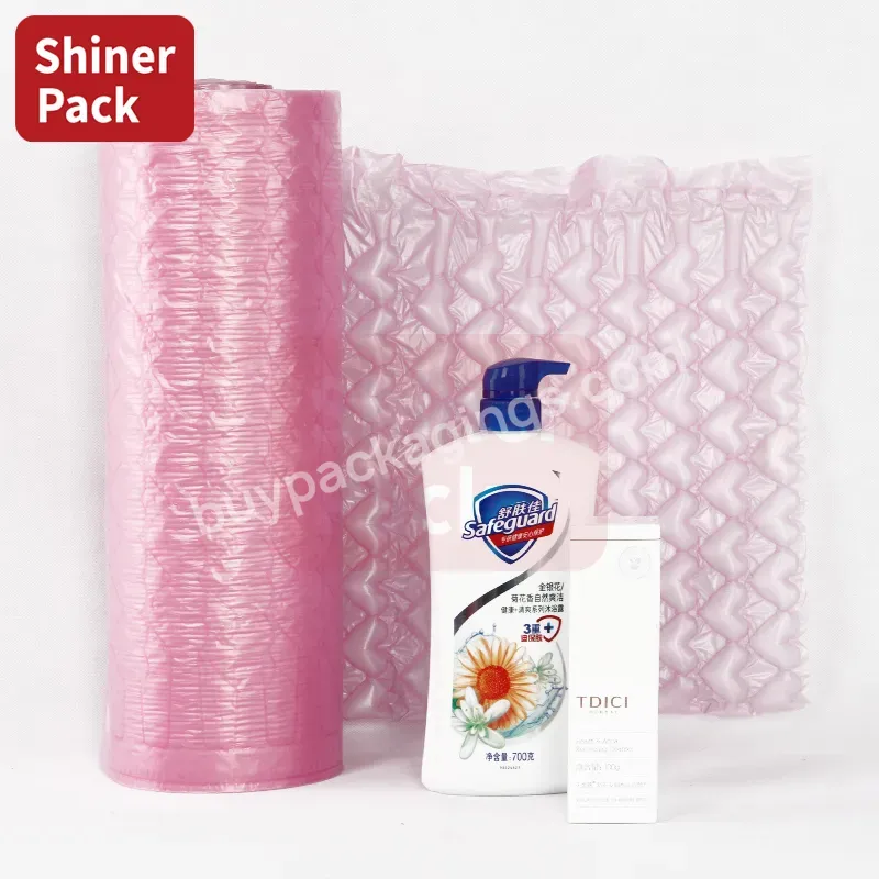 Customize Pink Purple Heart Shape Shape Wholesale Recycled Protective Packaging Air Bubble Cushioning Film