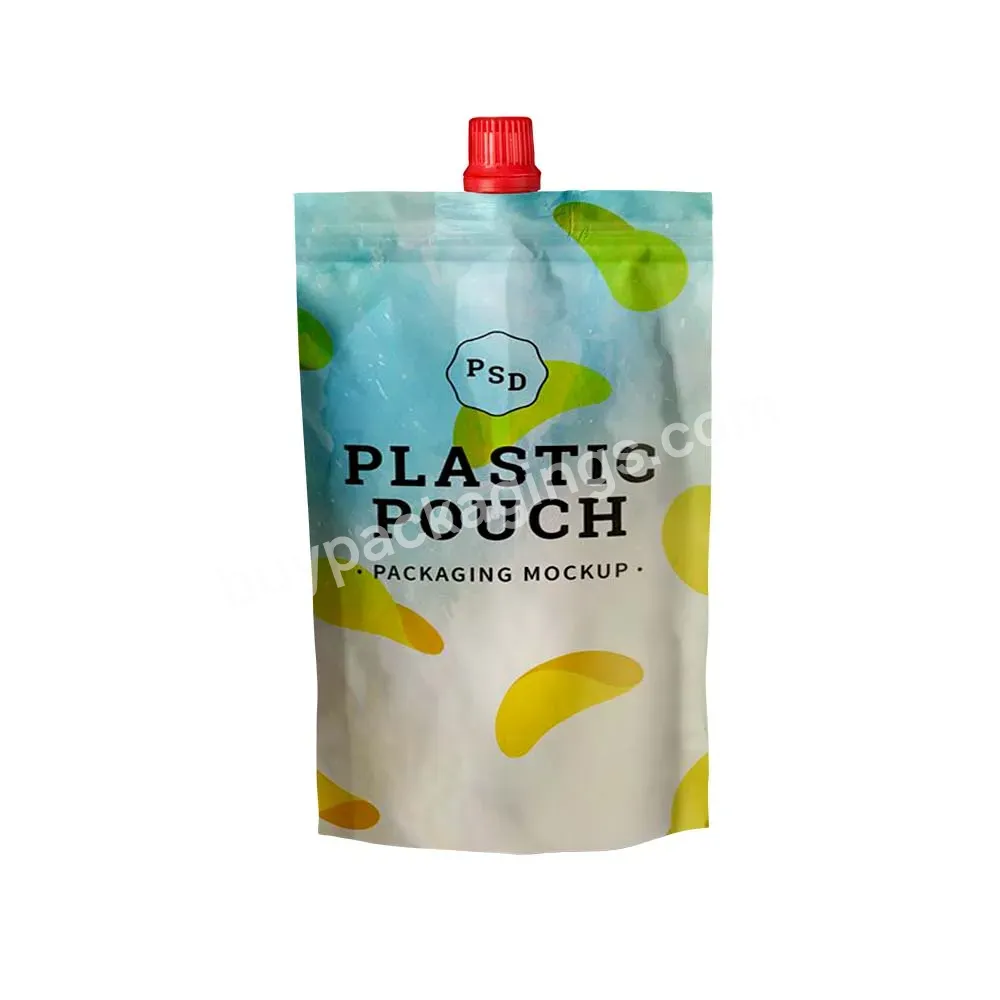 Customize Printed Irregular Shaped Free Samples Plastic Spice Package Spe Package Spout Organic Jelly Baby Food Pouch