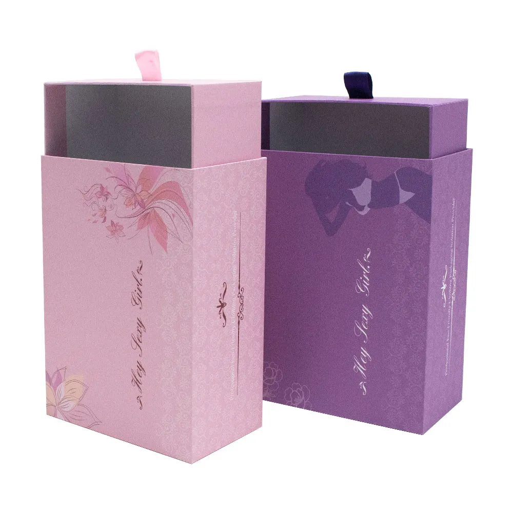 Customize Printing Logo Drawer Boxes Cardboard Product Packaging Sliding Paper Boxes For clothing
