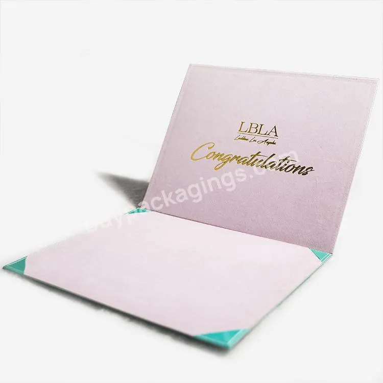 Customize Pu Leather Diploma Cover A4 Holder Carton Certificate Folder Holder - Buy A4 Folder Carton 3 Pager,Pu Certificate Holder A4,Certificate Holder A4 Diploma Holder.