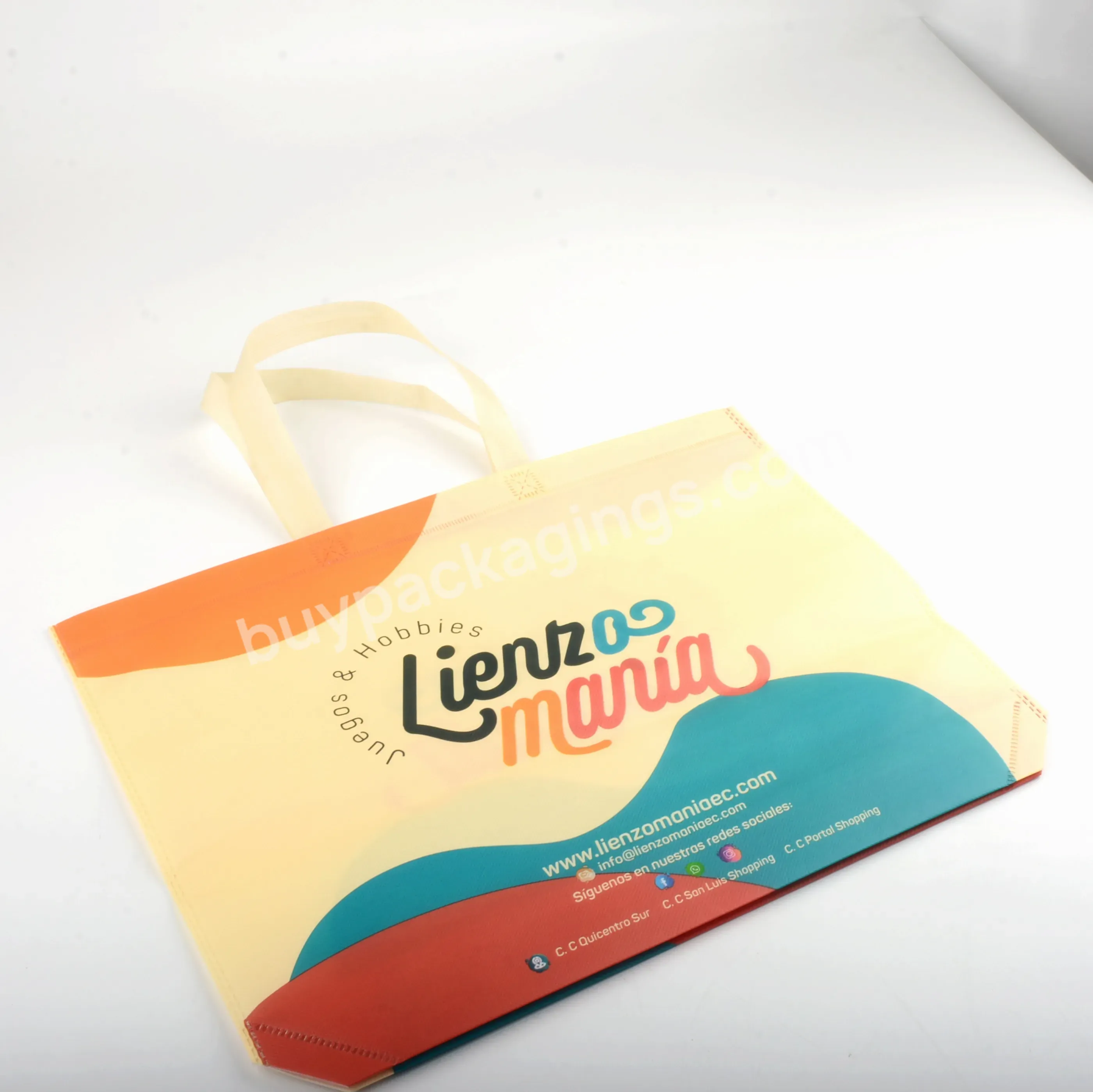 Customize Size Logo Print Environment-friendly Material Non-woven Bag High Quality Low Moq Shopping Packaging For Shoes Of Brand