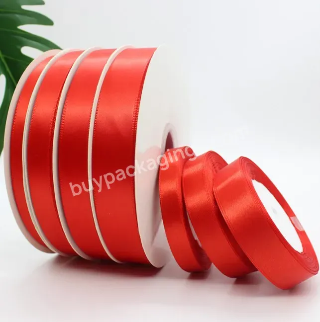 Customize Various Colors Gift Box With Ribbon Closure Cloth Ribbon Printer Polyester Ribbon Roll