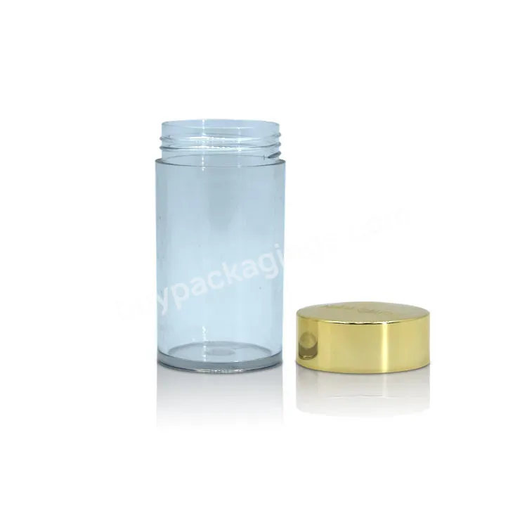 Customized 100g 150g Empty Vitamin Capsule Medicine Pharmaceutical Packaging Plastic Bottle Gold Screw Cap