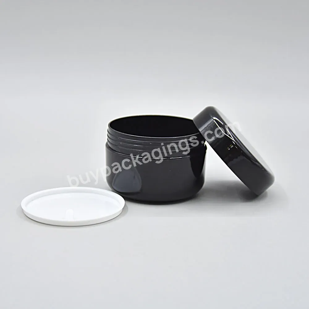 Customized 100g 50g 20g Round White Pet Eye Cream Moisturizer Cream Face Mask Lip Scrub Body Cream Jar