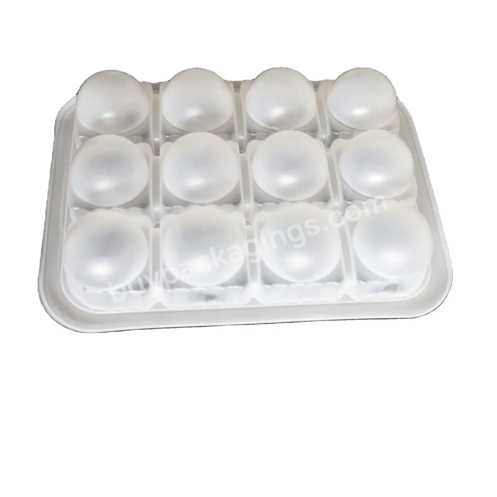 Customized 12 Compartment Transparent Inner Empty Chocolate Box With Blisters Plastic Tray For Chocolate