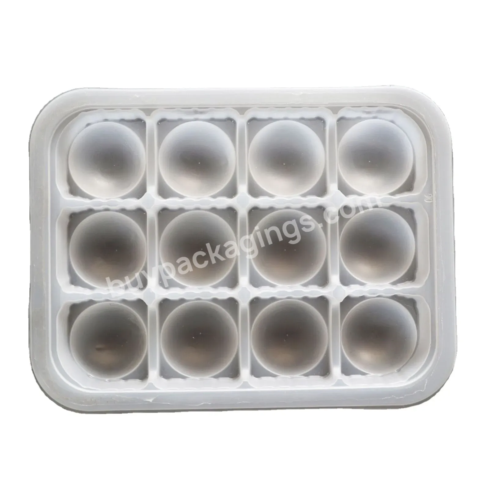 Customized 12 Compartment Transparent Inner Empty Chocolate Box With Blisters Plastic Tray For Chocolate