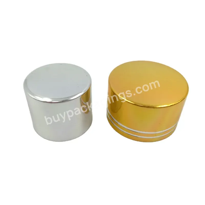 Customized 18/410 20/410 24/410 Aluminum Gold Plastic Screw Cap For Facial Toner Bottle