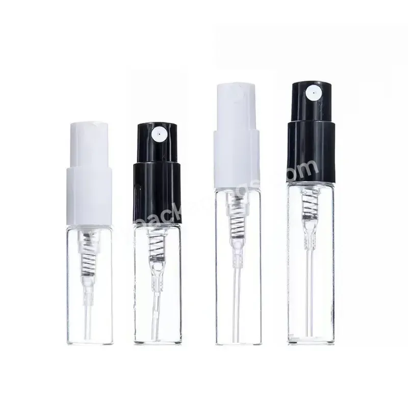 Customized 1ml 3ml 5ml Perfume Card Perfume Sample Set By Gift Box Glass Bottle With Pump Sprayer