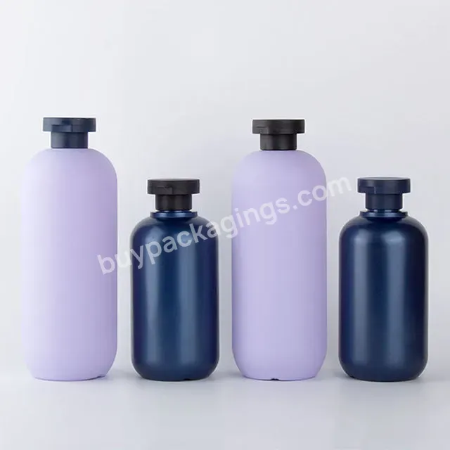 Customized 200ml 250ml 300ml 500ml Hdpe Plastic Personal Care Packaging Body Cream Lotion Bottle With Flip Cap