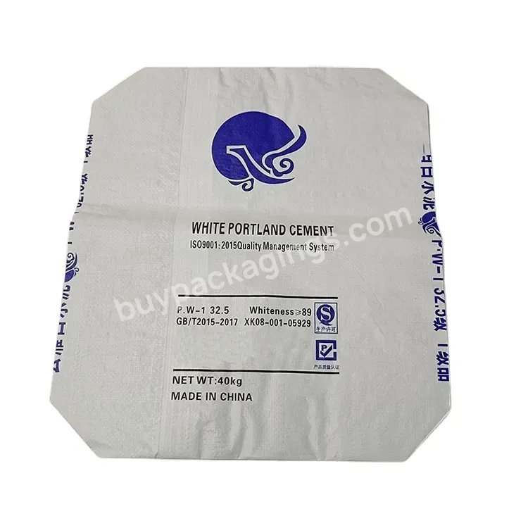 Customized 25kg 50kg Environmental Protection Moisture-proof Pp Valve Bag Packaging Bag