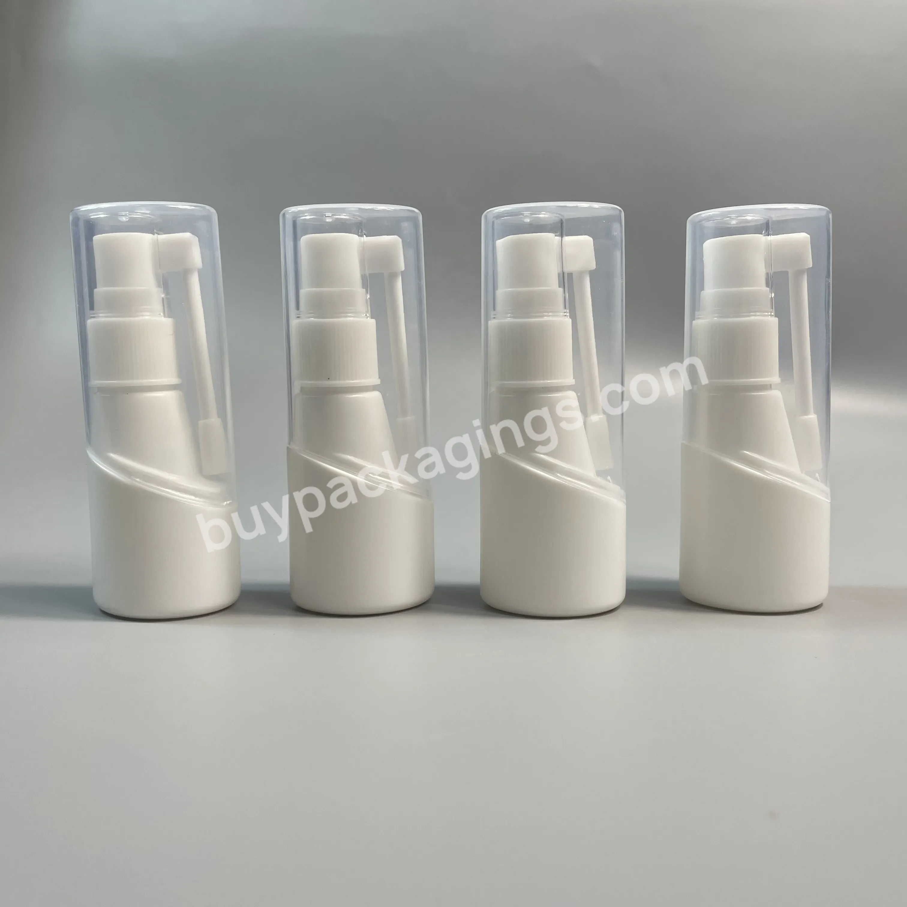 Customized 30ml 50ml Empty Plastic Medical Oral Long Throat Inhaler Sprayer Bottle Nasal Spray Pump Bottle