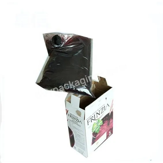 Customized 3l,5l,10l Plastic Reusable Tap 5l Bag In Box With Handle Wine Dispenser For Wine