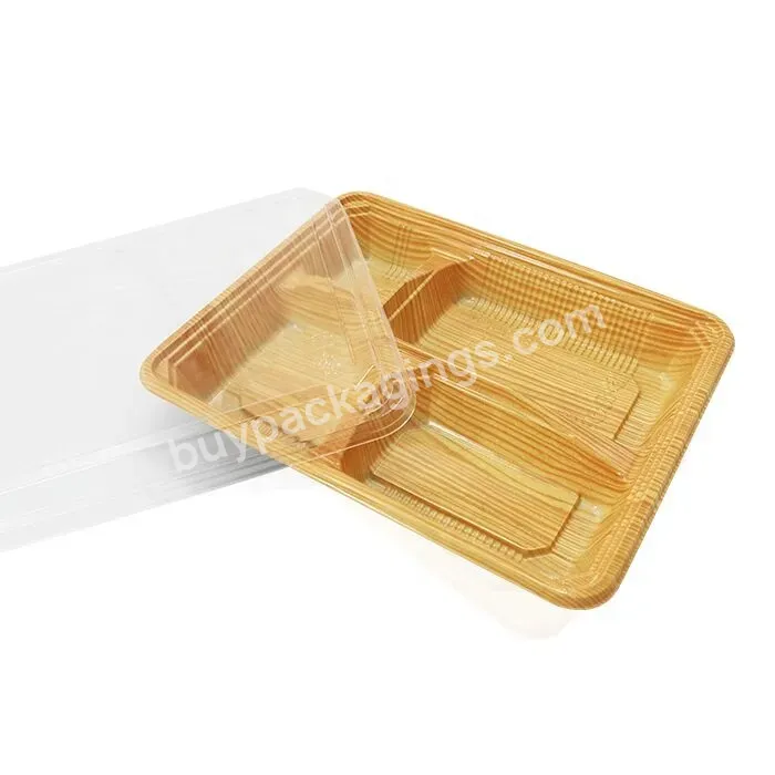 Customized 4 Compartment Catering Disposable Take Away Pp Lunch Box Plastic Food Container