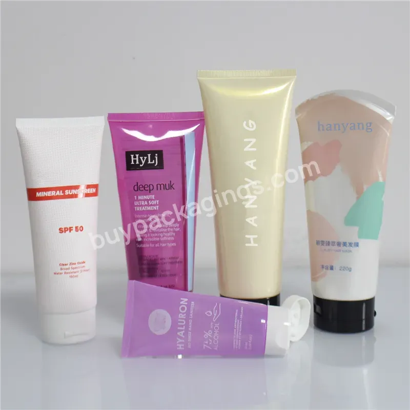 Customized 50g 80g 100g Offset Printing Empty Cosmetic Plastic Recycle Sugarcane Hand Cream Soft Packaging Facial Cleanser Tube