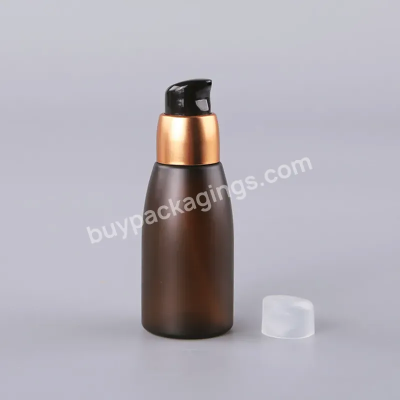 Customized Amber 150ml 200ml Cosmetic Hand Wash Sanitizer Lotion Pump Pet Plastic Body Wash Lotion Bottle