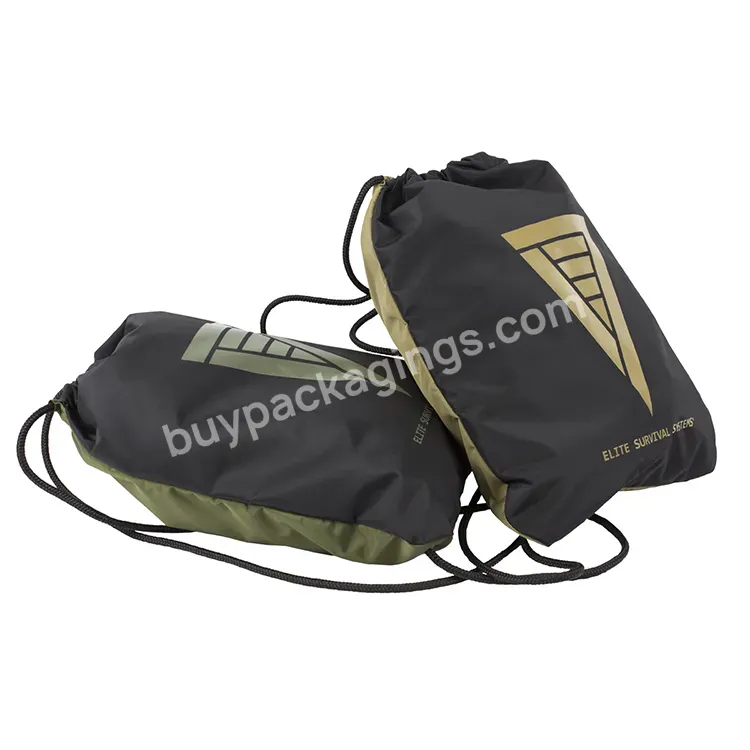 Customized Backpack Gym Sport Yoga Sack Pack Drawstring Bag Draw Pull String Back Cloth Canvas Bag With Inside Pockets Ribbon