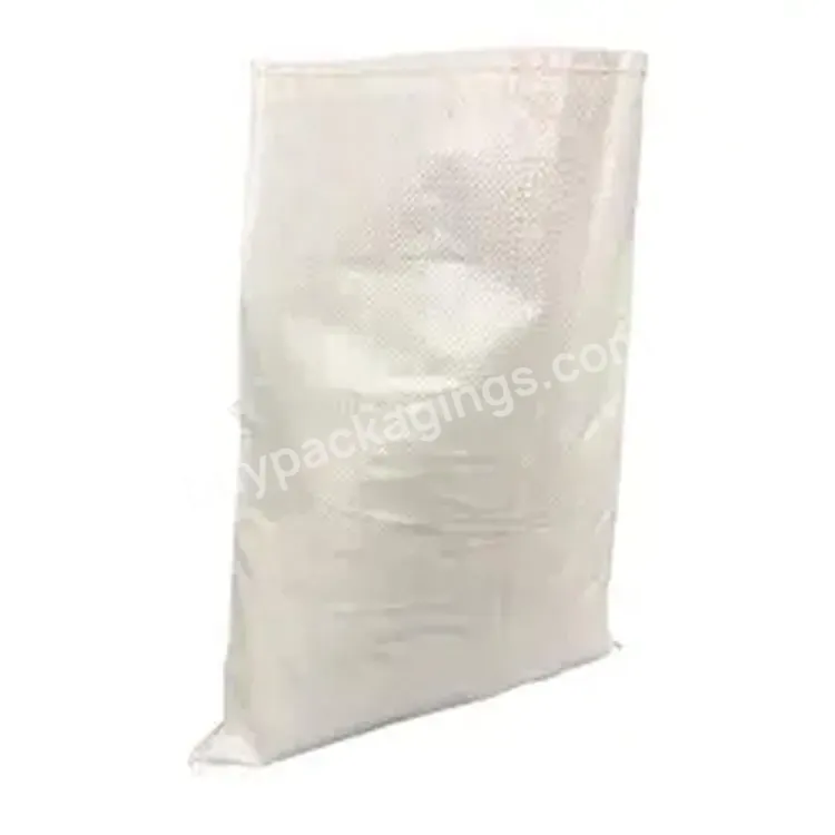 Customized Beige Pp Woven Bags Polypropylene Raffia Bolsa De Arroz Blanco Plastic Sacks For Rice Maize Corn 25kg 50kg 100kg
