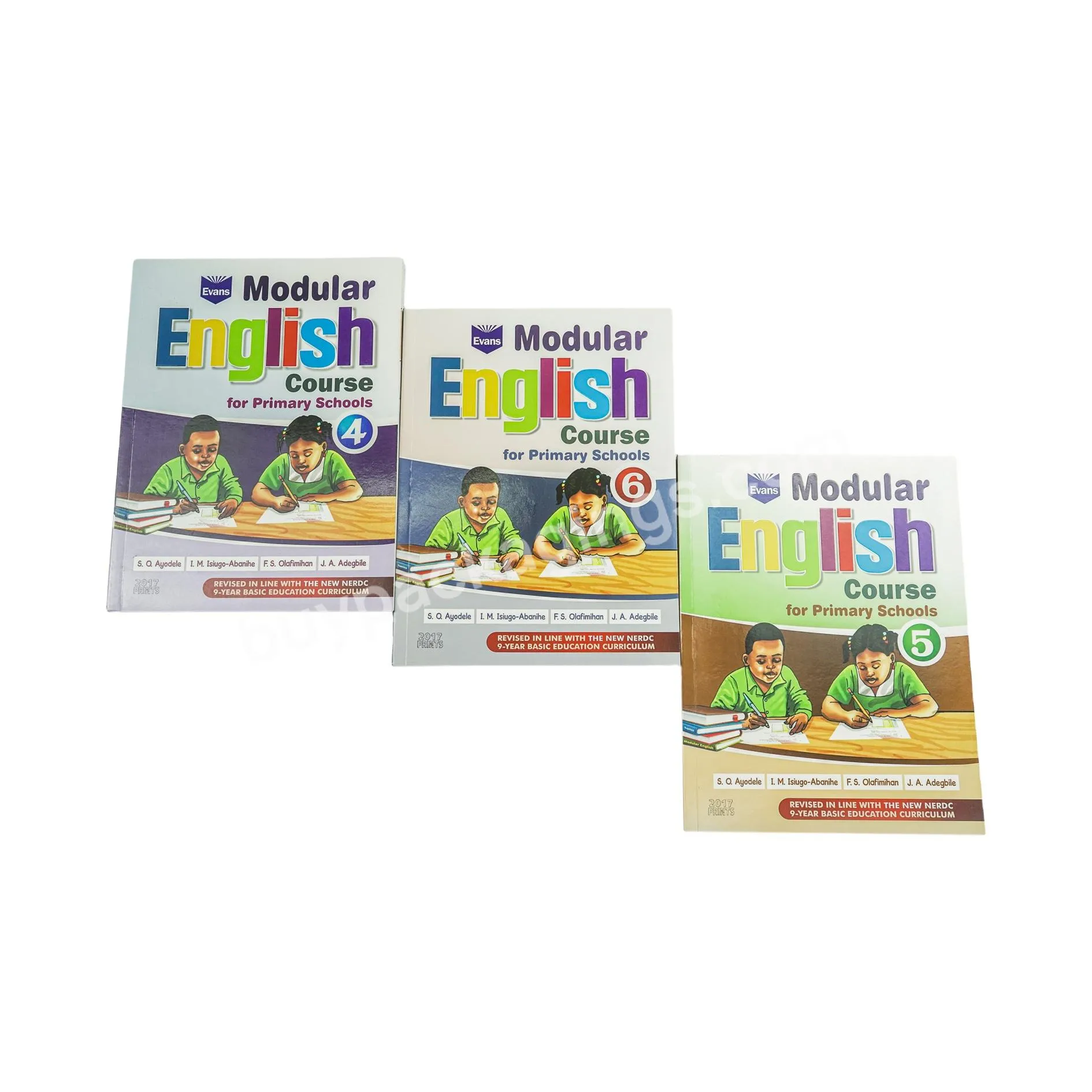 Customized book printing soft Cover textbook Design Customized Primary School English Textbook