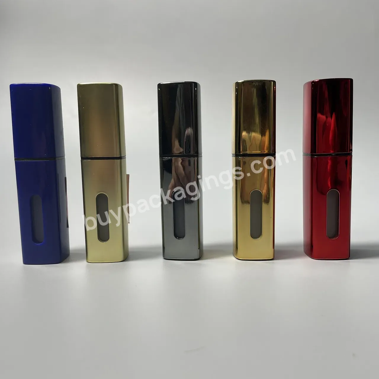 Customized Bottom Filling Lipstick Design Perfume Spray Bottle Atomizer Pocket Perfume Spray Bottle