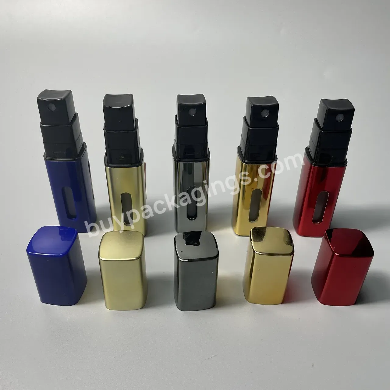 Customized Bottom Filling Lipstick Design Perfume Spray Bottle Atomizer Pocket Perfume Spray Bottle