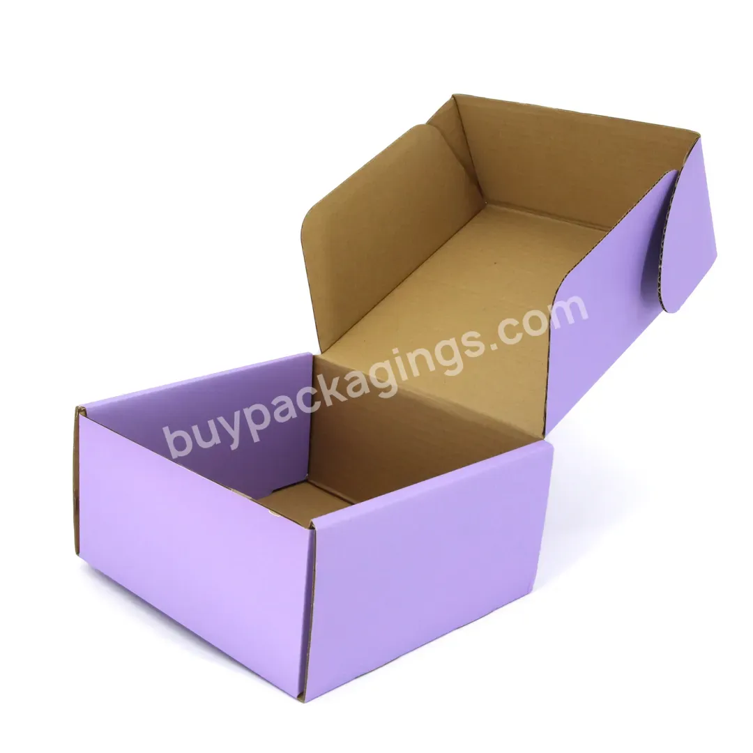 Customized Box Hot Sale Cardboard Paper Box For Hair Wig Packaging E Flute Corrugated Box For Shoes Clothing Shir