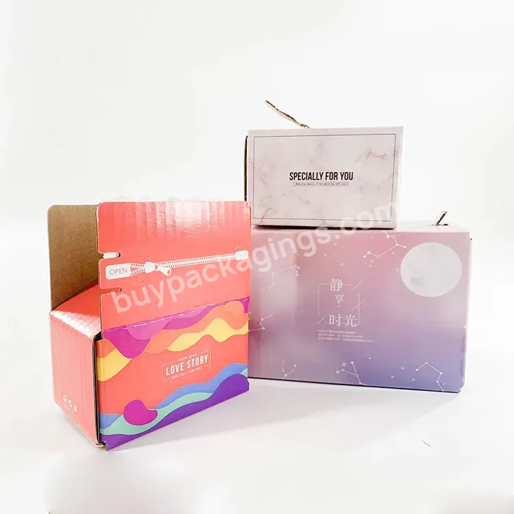 Customized Brand Free Sample Self Seal Strip Retail Mistery Box Packaging Boxes