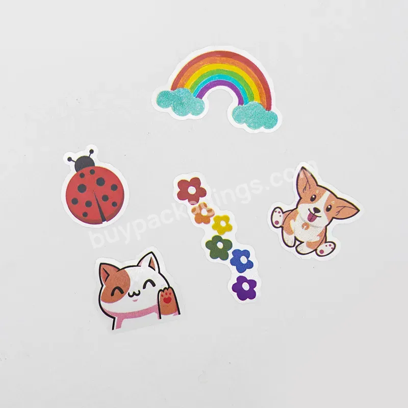 Customized Cartoon Cute Logo Stickers Product Self-adhesive Printing Waterproof Transparent Trademark Labels