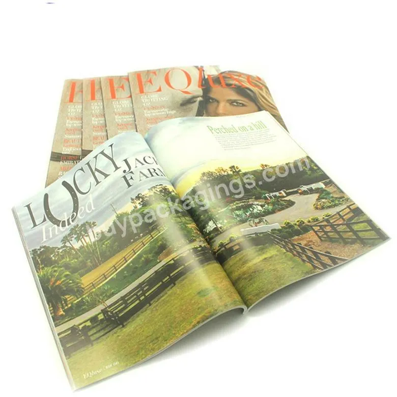 Customized Cheap Magazine Printing Full Color Business Books OEM Magazine Printing