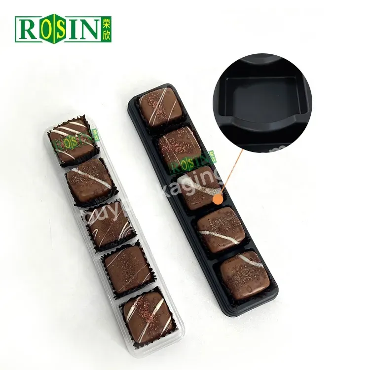 Customized Clear Blister Plastic Chocolate Insert Tray Chocolate Box With Blister Tray